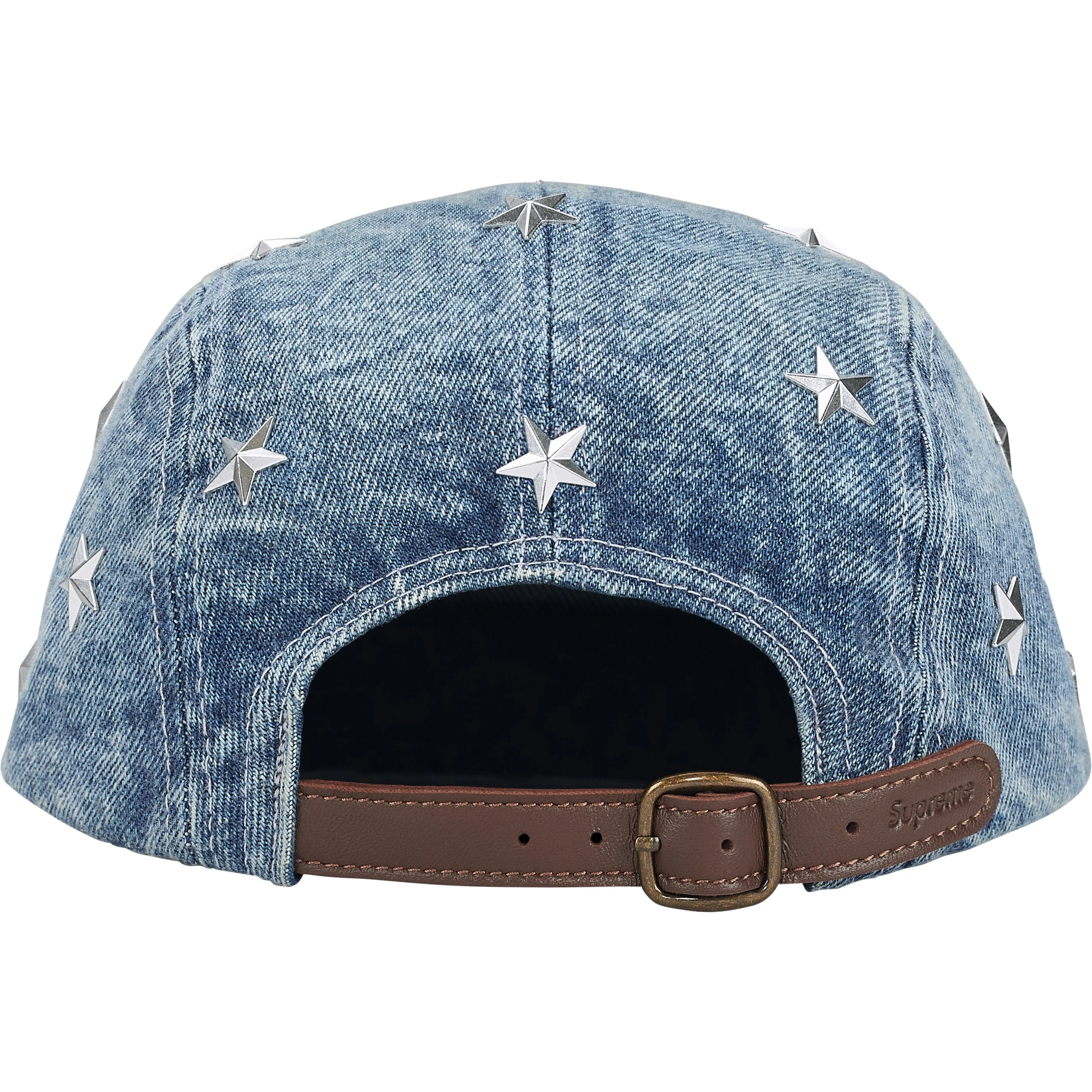 Stars Studded Denim Camp Cap view 3